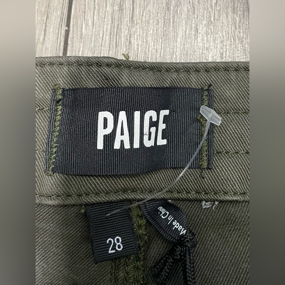 New PAIGE Reid Jogger Pants Vintage Forester Green Casual‎ NWT Women’s Size 28 - Picture 3 of 13